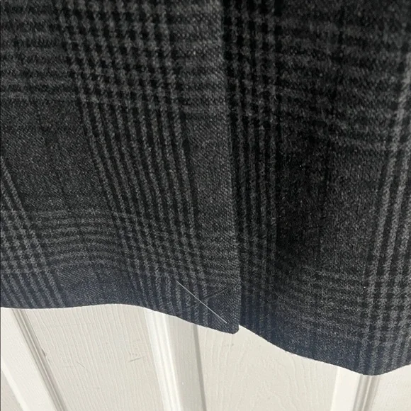 Abercrombie & Fitch Dark Plaid Trench Coat - Picture 4 of 5